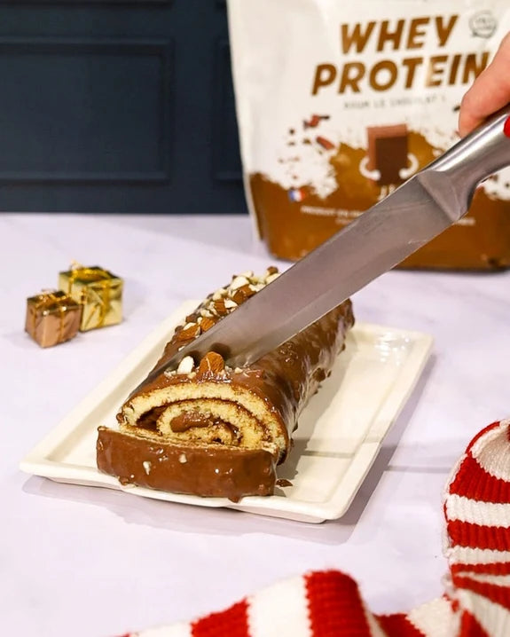 Bûche au chocolat protéinée